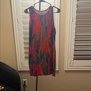 SHEIN Multicolor Abstract Dress